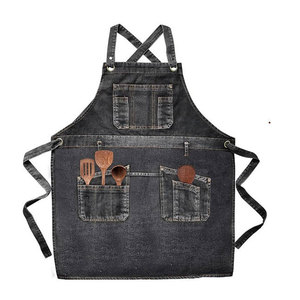 Wholesale Custom Logo Design Durable Cotton Sleeveless Chef Bar <b>Aprons</b> Adjustable Comfortable Eco-Friendly Breathable <b>Aprons</b> - Product Image 1