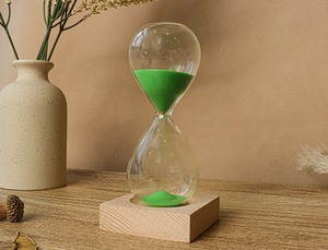 Sablier en verre transparent, minuteur décoratif en acrylique pour bureau, ornement de compte à rebours pour la maison, le bureau, cadeau, vente en gros depuis l'Inde - Product Image 4