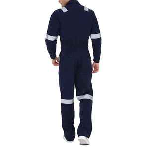 Lightweight Breathable Cotton & Polyester Unisex Coverall Overall Workwear <b>Waterproof</b> Safety Industrial Uniform - Product Image 5