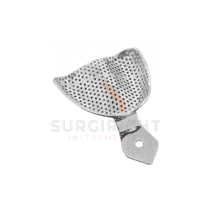 Plateau d'empreinte perforé en acier inoxydable allemand pour prothèses dentaires SI-OIS-0001 Certifié CE Classe I par Blush Surgical - Product Image 2