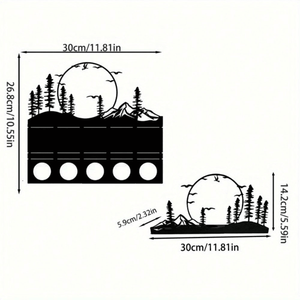 CIFbuy Set di 2 Portacandele Moderni in Metallo a Forma di Corna, Centrotavola Rustico Stile Fattoria con TikTok per Servizio Ritiro Temu - Product Image 6
