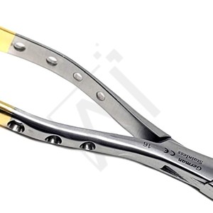 Forceps d'extraction dentaire plaqué or de qualité supérieure en acier inoxydable pour molaires supérieures, pince d'extraction légère, outils dentaires - Product Image 4