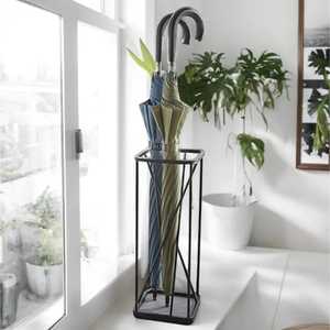 Moderno Soporte de Metal Blanco para Paraguas con Diseño de Gotas de Lluvia, Soporte Creativo para Bastones de Entrada, Estante Alto para Bastones - Product Image 3