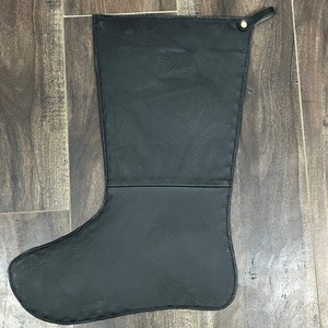 Chaussette de Noël en cuir de vachette véritable, chaussette de Noël en peluche, décoration de Noël douillette et moelleuse pour cheminée, arbre, maison et cadeau - Product Image 2