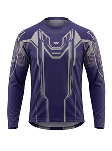 Ensemble de maillots de football personnalisés à logo thermocollé, séchage rapide, uniformes d'entraînement, kit d'équipe de club, style rétro, coupe 100 % automatisée - Product Image 4