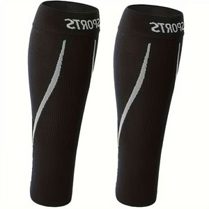 Deux paires de manchons de compression pour la course à pied - Manchons de soutien du mollet pour hommes et femmes, conçus pour un confort optimal et une ajustement parfait - Product Image 3