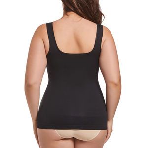 Top sin mangas de cuello redondo liso de alta calidad para uso exterior, mono moldeador de cuerpo y cintura para mujer - Product Image 2