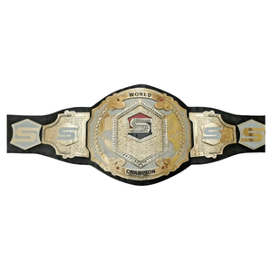 Ceinture de champion de lutte personnalisée, design sur mesure avec forme hexagonale en S, ceinture de champion plaquée or, qualité supérieure - Product Image 1