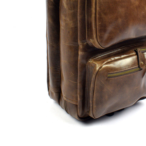 กระเป๋าเป้หนังแท้โลโก้สั่งทำ น้ำหนักเบา ปิดด้วยซิป สินค้าขายดี กระเป๋าเป้หนังแท้สำหรับขาย - Product Image 3