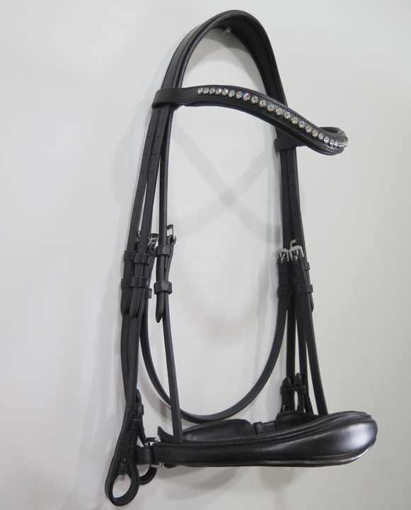 Beautiful Anatomical Designer Felicitas Snaffle English Bridle with Crystal Stone High Quality Horse Product for Export
