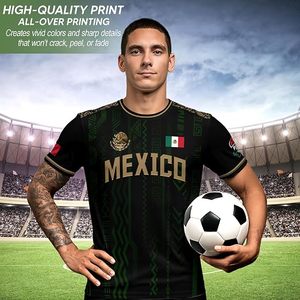 Camiseta de Fútbol para Hombre, Cuello en V, Tirantes en T, Manga Corta, Cierre con Hebilla, Secado Rápido, 100% Poliéster, Personalizada con Impresión, Venta Caliente - Product Image 6
