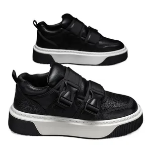 Trend Thick-Soled Heightening Sports <b>Shoes</b> Men 2025 Spring New <b>Hook</b> & Loop Casual Board <b>Shoes</b> Fashion Versatile Sneakers For Men - Product Image 3