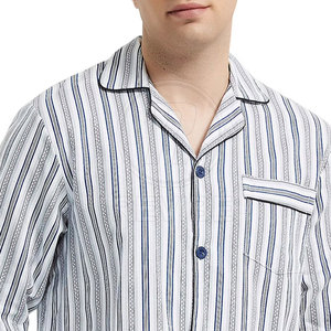 Vêtements de nuit décontractés pour hommes, pyjama en tissu doux, pyjama respirant pour un sommeil paisible - Product Image 6
