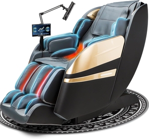 Silla de Masaje Shiatsu 4D de Gravedad Cero, Moderna y Lujosa, con Calefacción, Masaje de Pies Eléctrico Inteligente, Reclinable, Musical - Product Image 1