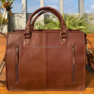 กระเป๋าถือหนังแบบตะวันตกกระเป๋าถือสะพายข้างสำหรับผู้หญิงกระเป๋าหนังแท้สำหรับใส่แล็ปท็อป - Product Image 4