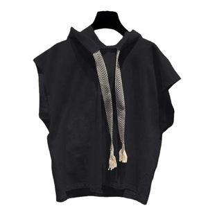 Camiseta sin mangas con capucha para hombre, novedad de verano, talla grande, Color sólido, suelta, combina con todo, chaleco, Tops, moda informal de calle, ropa para hombre - Product Image 1