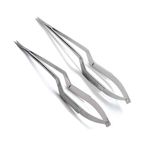 Micro-ciseaux de 7,5 pouces, tranchants, manuels, en acier inoxydable, instrument chirurgical de qualité professionnelle, type baïonnette, certifiés CE - Product Image 2