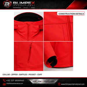 High-Demand Customized WIndproof High-Quality <b>Jacket</b> Waterproof Softshell Unisex Blimpex International Direct factory manufactur - Product Image 3