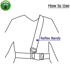 Cinta de Reflejo Ajustable Personalizada para Protección del Ciclista - Product Image 2