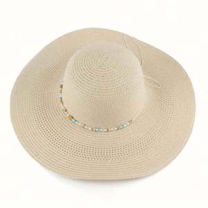 Nuevo Sombrero de Sol de Papel con Visera Ancha para Mujer, para Pesca al Aire Libre, Vacaciones, Viajes, Playa - Product Image 4