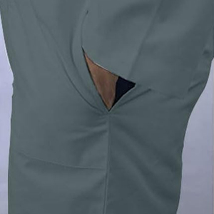 Blouses médicales unisexes professionnelles pour usage hospitalier, personnalisables, à manches longues, en tissu tricoté avec détection d'aiguilles - Product Image 5