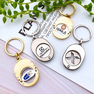Hot Sale <b>Custom</b> Home Promotion <b>Key</b> <b>Ring</b> Keyring Supermarket Token Keychain Shopping Trolley Coin, Marktex - Product Image 4