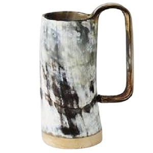 Top Notch Quality Natural Handmade Carved Eco-Friendly Buffalo Horn Mug Sustainable Viking Style for Christmas Parties - Product Image 6