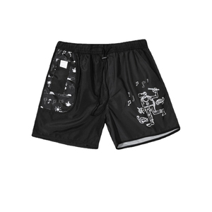 Shorts de Baño para Hombre de Secado Rápido con Estampado Floral, Ropa de Playa hasta la Rodilla, Ligeros, Transpirables, Resistentes al Agua, Tejido, Corte Veraniego - Product Image 1