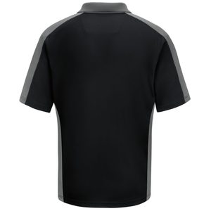 Chemise à manches courtes bleu clair pour homme, 100% polyester, style décontracté uni, tissu tricoté à séchage rapide, coupe classique - Product Image 4