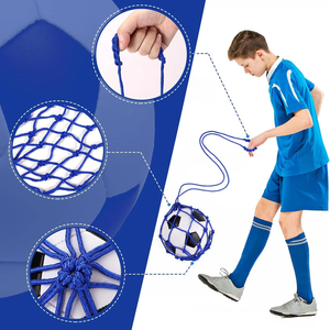 Sac de transport professionnel en nylon à mailles solides pour ballons de football et de basketball, idéal pour l'entraînement autonome des jeunes sportifs en extérieur - Product Image 5