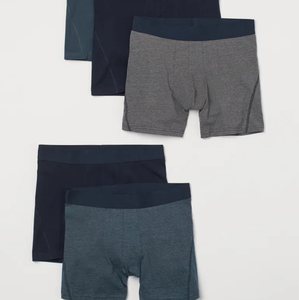 Men's Seamless Pure Silk Knitted <b>Boxer</b> Underwear Quick Drying Flat Pants Print Pattern <b>Custom</b> Logo Thin Ice Series Classic Rise - Product Image 2