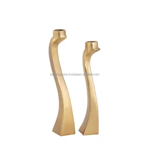 Candelabro Redondo Multicapa de Metal Dorado Hecho a Mano, Diseño Elegante, Decoración Navideña para el Hogar, Zahid Exports - Product Image 2