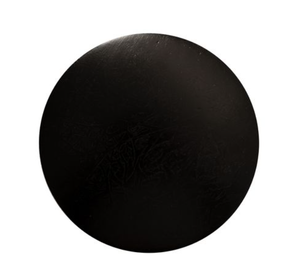 Mesa de Centro Redonda Negra Moderna, Mesa Auxiliar de Madera, Mueble Decorativo para Sala de Estar - Product Image 4