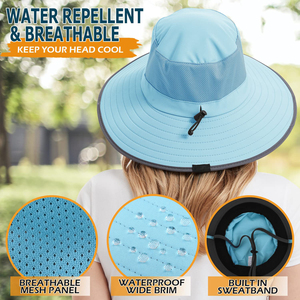 Outdoor Fisherman Bucket <b>Hat</b> for <b>Men</b> Women Summer Waterproof Solid Foldable Big Brim Cartoon for Casual <b>Sun</b> Sunshade Cycling - Product Image 4