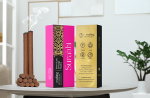 Incienso indio SURABHI PREMIUM WOOD POWDER RELIGIOUS LESS DHOOP STICKS 100% NATURAL ORGÁNICO ECOLÓGICO de KARNATAKA - Product Image 3