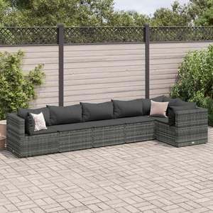 Ensemble de salon de jardin gris anthracite pour l'aménagement extérieur et les divertissements en plein air - Product Image 1