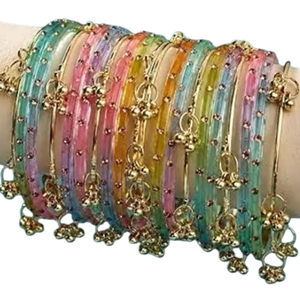 กำไลข้อมือแคชเมียร์สีทองคุณภาพสูงสำหรับงานแต่งงาน - Product Image 1