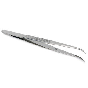 Pinces à dissection manuelles en acier inoxydable, légères, à mâchoires droites entièrement dentelées longitudinallement, 24 cm, haute qualité, classe II - Product Image 5