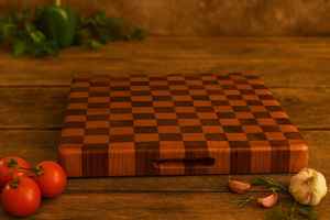 Tabla de cortar de madera de acacia de doble cara de primera calidad 2026 con ranura para jugos, hecha a mano, de madera maciza, para cortar y servir - Product Image 2