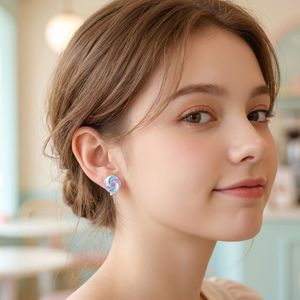 ต่างหูแบบติดหูสไตล์เกาหลี ประดับด้วยเคลือบสีแบบหยดน้ำลายอมยิ้ม ขนมหวานน่ารัก สำหรับขายส่งร้านบูติก - Product Image 2
