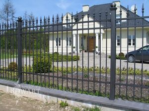 Balustrade en fer forgé sur mesure pour balcon et terrasse, design élégant pour villa, durable, revêtement en poudre, respectueux de l'environnement, résistant aux intempéries - Product Image 1