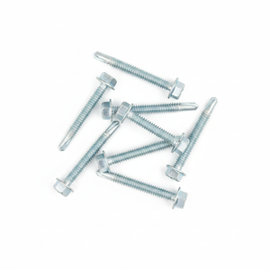 PDC Premium Hex Washer Head Self-Drilling <b>Screws</b> (Metric/Inch) Zinc Coated Class 8 Heavy Duty Carbon Steel Standard Thread - Product Image 1