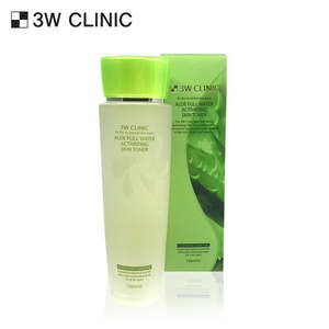 Tónico Facial Activador de Agua de Aloe 3W Clinic, 150 ml, Fórmula Herbal Líquida - Product Image 1