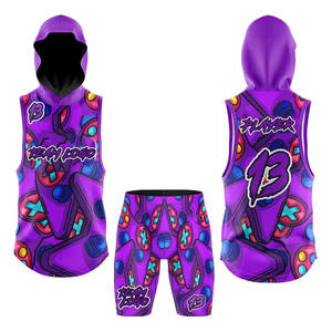 Uniformes de Fútbol 7on7 Personalizados al por Mayor, Camisetas y Pantalones Cortos de Compresión para Adultos, Ropa Deportiva de Secado Rápido en Poliéster/Spandex - Product Image 4