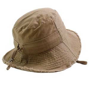 Casquette de pêcheur de randonnée réglable avec logo personnalisé pour l'extérieur Chapeaux d'été unisexes avec ficelle - Product Image 3