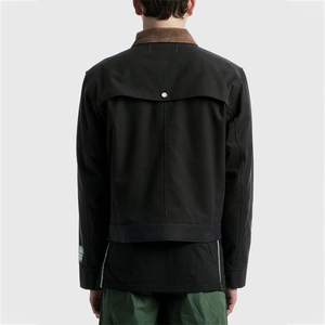 Factory Direct Customizable Vintage <b>Canvas</b> <b>Jackets</b> Breathable Cotton Polyester for Spring Winter Fashion Street Wear Outwear - Product Image 2
