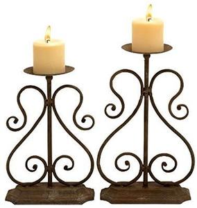 Support de bougie en métal vintage fait main pour mariage, événement festif, support de bougie en fer classique et tendance pour la décoration de la maison, décoration de table - Product Image 6