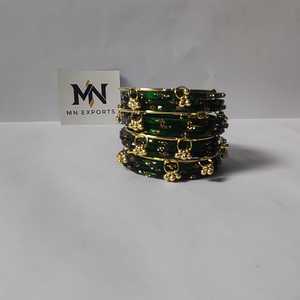 Kashmiri Handmade Fancy Chudiyaan Set for Girls Stylish Angel <b>Glass</b> <b>Bangles</b> Wedding Festival Wear Accessories - Product Image 5