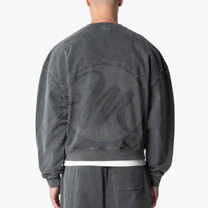 Prix de gros direct usine – Sweat-shirt délavé à l'acide pour hommes, faible MOQ, meilleur prix, idéal pour la vente en ligne - Product Image 3
