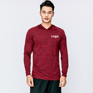 Camiseta Deportiva de Poliéster Ajustada Personalizada para Gimnasio, Camisetas de Secado Rápido con Estampado de Alta Calidad para Hombre, Sudaderas con Capucha - Product Image 4